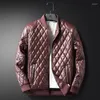 Men's Jackets MRMT 2024 Brand Clothing Overdress For Male Outer Pu Leather Coat