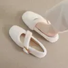 Pluszowe płaskie buty zimowe w stylu koreańsko Koreańska Kartarz Kariera Kobiety urząd noszenia Mary Jane Ladies Casual Boat Buty 41–1319