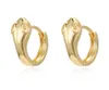 Dayoff European Gold Silver Color Cute Huggies Hoop Earrings Punk Animal Mini Round Earrings For Women Jewelry E7371228858