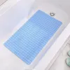 Bath Mats PVC Anti Slip Grid Toilet Floor Mat Shower Bathroom Carpet Home Supplies