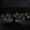 Pendant Necklaces Trendy Zodiac Sign Constellations Pendants For Women Men Leo Taurus Wish Card Birthday Gift Frienship Jewelry Choker