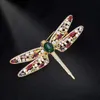 FXLRY di alta qualità elegante multicolore zircone cubico libellula spille pin lady accessorio di gioielli alla moda 240106