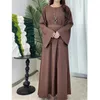 Roupas étnicas Modest Abaya Mulheres Muçulmanas Longas Maxi Vestidos Turquia Oração Kaftan Árabe Islâmico Robe Dubai Eid Party Ramadan Femme