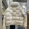 Kış sonbahar moda kadınlar ördek aşağı ceket gevşek vintage parka dış giyim tilki kürk yakalı bayanlar puffer ceket kadın 240106