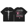 Verão Hellstar Shirt Mens Street Menina Camisetas Hip Hop Trend T Outdoor Casual Tee Man Tops Designer Graphic EU KN3W KN3W