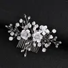 Hair Clips Bridal Simple Pearl Side Comb Handmade Pearls Accessories For Bride Banquet Wedding Gown