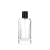 Tom fyrkant 50 ml 100 ml glas parfymflaskor atomizer med crimp spray