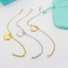 T Classico braccialetto a cuore in oro 18 carati con lettera triangolo braccialetto gioielli unisex regalo di San Valentino gioielli regalo di Natale