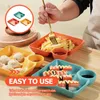 Dinnerware Sets French Fries Tray Trays Dumpling Serving Household Sushi Plate Plastic Square Fired Veggie