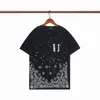 Projektant Amaris Men Tshirt Limited Edition Pary Tees Street Wear Mash Mash Shirt Splash-Ink Letter Print Amirs krótki rękaw Casual Loose Men Tee Crewneck A8