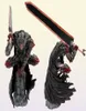 Anime Manga 25cm Berserk Guts L Anime Figura Guts Berserker Armadura Figura de ação Berserk Black Swordsman Estatueta Coleção Modelo 7450187