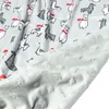 Decken Born Baby Doppelschicht Quilt Flanell Minky Samt Decke Säugling Kinderwagen Wrap Kinder Bettwäsche