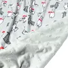 Dekens Born Baby Dubbellaags Quilt Flanel Minky Fluwelen Deken Kinderwagen Wrap Kinderbeddengoed