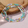 Braccialetti a maglie Go2boho Perle d'imitazione Stack Piccoli semi di perline Gioielli di ordito 2024 Fatti a mano Minimalisti Unisex