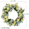 Decorative Flowers 2024 Spring Floral Wreath Simulated Flower Headband Adornment Festival Headpiece Women Hair Accessory