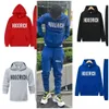 2024 Sport invernali Felpa con cappuccio per uomo Hoodrich Tuta Lettera Asciugamano stampato Felpa invernale con cappuccio per uomo Colorato blu maglione solido Set km