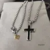 mens dy pendentif DY bijoux argent rétro croix vintage luxe bijoux chaînes pour hommes designer colliers anniversaire homme garçons fête cadeau de Noël