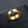 Egyptische Ankh Oog van Horus Ringen Gouden Kleur 14k Geel Goud Angst Fidget Spinner Ringen voor Vrouwen Mannen Anti Stress Sieraden