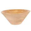 Dinnerware Sets Rubber Wood Salad Bowl Cushions For Living Room Cone Shaped Wooden Fruit Breakfast Bowls