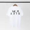 Donna Uomo T-shirt Designer Gallerie Depts Camicia Alfabeto Stampa Trendy Trend Basic Casual Moda T-shirt corta allentata Mezza manica Tees Bianco Nero e Beige F8a