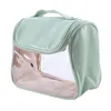 Sacs à cosmétiques, sac de maquillage transparent pour femmes, sac de toilette suspendu de voyage, organisateur de grande capacité avec fermeture éclair imperméable à l'eau