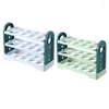 Storage Bottles 1 Pcs Refrigerator Egg Holder Case Space-Saving Organizer Container Green