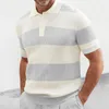 Herenpolo's 2024 Zomer Poloshirt Korte mouwen T-shirts Spier Mode Tops Grote Maat Ropa Para Hombre