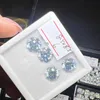 2023 DJMAX 0510ct Octagon Loose Stones Certified Blue Diamonds Gemstones VVS for Jewelry DIY Making 240106