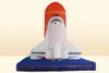 Activités de plein air vaisseau spatial gonflable géant de 4m de haut, modèle de fusée de navette spatiale pour la publicité 8896793