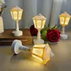 1pc Retro Mini Table Lamp, High-Quality Atmospheric Street Lamp, Artistic DIY Room Decoration Gift, Night Light, LED Romantic Decoration Gift. Battery Not Included