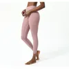 AL Yoga Sweatpants 7/8 Wysokie PAIST AIRB Leggingi High-Rise Hip-Lift Elastyczne ciasne T-Line Nude Spods Pants Women Fiess Oddychany trening MUSE PILATIR