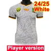 24 25 Kamerun Mens Player Soccer Jersey Aboubakar Magri N. Clinton Ateba Anguissa Castelletto Wooh Moukoudi White Red Green Football Shirts