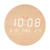 Wall Clocks Display Nordic LED Digital Silent Clock Temperature Date Bedside Alarm For Living Room Bedroom Hanging Decoration