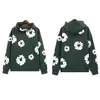 Denim Teaes Anime Flower Designer Heren Top Denim Hoodies Sweatshirts Pullover Traan sweatsuit Los Hip Hop Jogger Trainingspak Sportkleding Modetrend Denim 7376