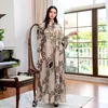 Etniska kläder muslimska dubai abaya arabisk paljett aftonklänning abayas för kvinnor islam lösa klänningar temperament länge