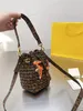 2024 verão designer cordão bolsa de ombro marca luxo praia saco tecido balde viagem totes malha crossbody saco qualidade bolsas e bolsas 2571