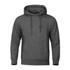 Männer Hoodies 2024 Herbst Mit Kapuze Männer Dicke 380g Stoff Solide Grund Sweatshirts Kordelzug Front Tasche Pullover Casual