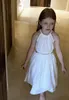 Robes de fille mignonne robe à bretelles Spaghetti Style espagnol sans manches robe d'été à fleurs brodées vêtements pour enfants d'anniversaire 9T