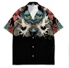 Camicie casual da uomo Camicia hawaiana Samurai tatuaggio giapponese stampato in 3D per uomo Moda estate Harajuku oversize