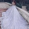 Stunningbride 2024 Dernières robes de mariée en dentelle à manches longues à manches longues avec cristaux perlés