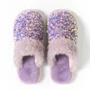 Winter Women Slippers White Pink Black glitter Cotton Warm slide-proof Indoor Comfortable fashion Lady Sandal Soft Girl Slides 36-40