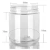 24 pièces pots de stockage de 250 ml avec couvercles, boîte ronde transparente, pot cosmétique vide en plastique, conteneurs de stockage des aliments, fourniture de cuisine de voyage 240106