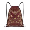 Shopping Bags Custom Tomorrowland Electronic Dance Festival Drawstring Men Women Lightweight Sports Gym Storage Backpack