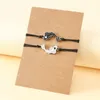 Charm Armband 2024 Yin Yang Tai Chi Fish Rope Armband Pendant Halsband Kinesisk Traditionell stil Friendship Par Card