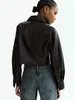 Vestes pour femmes 2024 automne et hiver Style tempérament simili cuir noir veste courte chemise décontractée manteau pour les femmes