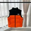 Men Coat Popular Fashion Northern Polar Style High Street Down Jacket Vest Patroon Print Casual Breathable Men and Women