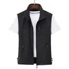 Lente Heren Outdoor Vesten Multi-zakken Wandelen Werk Pography Vest Man Vis Vest Waterdicht Ademend Vest Grote 7XL 240106