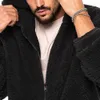 Men's Winter New Double-sided Arctic Velvet Warm Hooded Zipper Casual Jacket Jacket Jacket