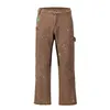 Graffiti mürekkep boyalı geniş bacak parlama pantolonlar erkek sokak kıyafetleri düz gündelik kot harajuku yıkanmış retro gevşek denim pantolon 240106