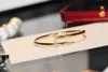 Designer Cartres Armband High End Asian Gold Goars Edition Kajia Mud Diamond Zircon Nail Ring Light Luxury Style Female TB9T X4FK